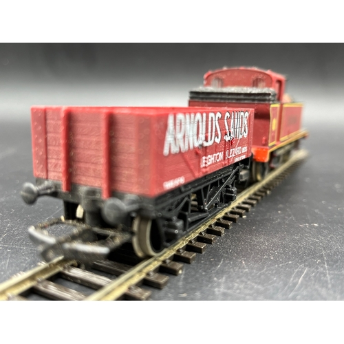 197 - Hornby R052 Class 3F Jinty 0-6-0T 16440 in LMS Maroon with Arnold Sands wagon, Tested Runner - Loco/... 