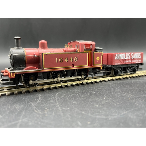 197 - Hornby R052 Class 3F Jinty 0-6-0T 16440 in LMS Maroon with Arnold Sands wagon, Tested Runner - Loco/... 