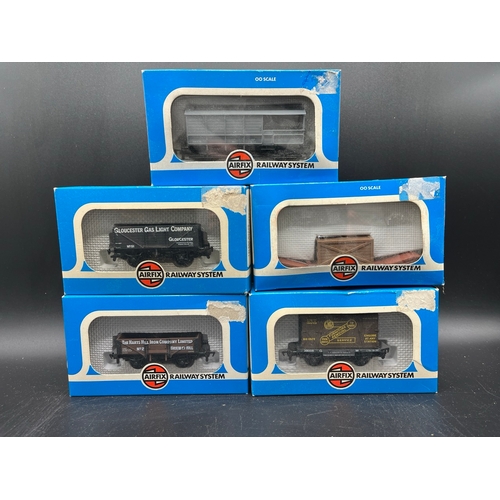 199 - Fourteen Boxed ‘00’ gauge Rolling-stock, Airfix five plank wagon ‘Spencer’, Five plank wagon GWR 12 ... 