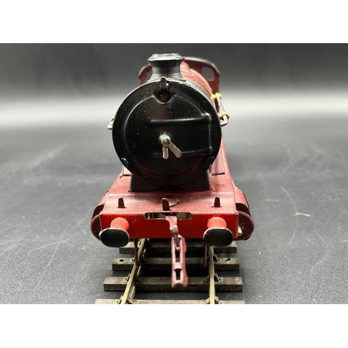 39 - Hornby Meccano Type 501 Clockwork 0-4-0 LMS 5600 locomotive with tender, LMS lined livery, slight pa... 