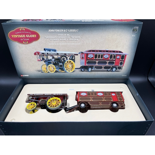 595 - Corgi 80110 Limited Edition Fowler B6 Showmans Locomotive 'Onward' - Le Mont Blanc & Caravan, 1:50 s... 