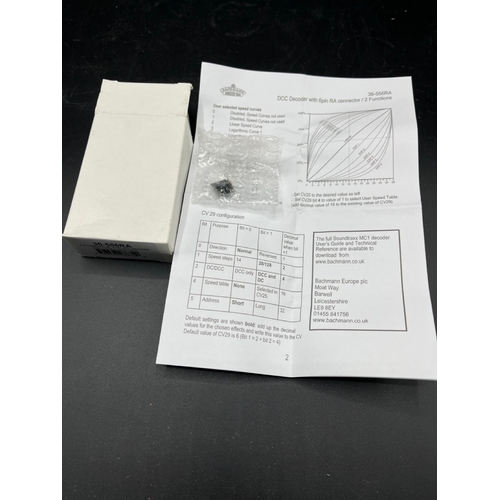 311 - Two Bachmann 36-556RA DCC Decoder with 6-pin RA connector (Analogue Compatible), Ex-shop Stock - Exc... 