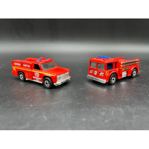 602 - 26 Fire Trucks/Engines and Vehicles from Matchbox, Hot Wheels, Whizz Wheels, Lesney and Corgi Junior... 