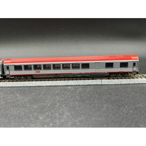 283 - Four Roco 'N' Gauge OBB Coaches/Cars believed to be Austrian Federal Railways, 1st, 1st/2nd (2) and ... 