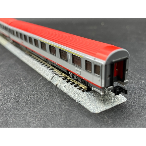 283 - Four Roco 'N' Gauge OBB Coaches/Cars believed to be Austrian Federal Railways, 1st, 1st/2nd (2) and ... 