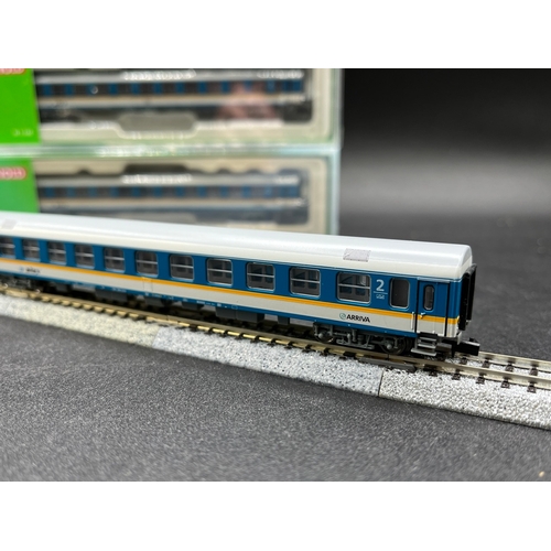 288 - Rake of three Arnold HN4073 Coach set “ALEX (ARRIVA Länderbahn Express)” with 3 coaches, each 2nd Cl... 