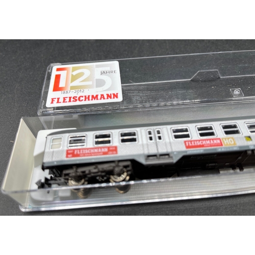 289 - 8 'N' Gauge European Coaches from Fleischmann, Minitrix and Kato, includes correctly cased Fleischma... 