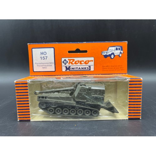 682 - 15 Roco Minitanks, includes AVLB M48 219, Patriot Man 8x8 751, HO219 Brückenlege-panzer M48, HO157 P... 