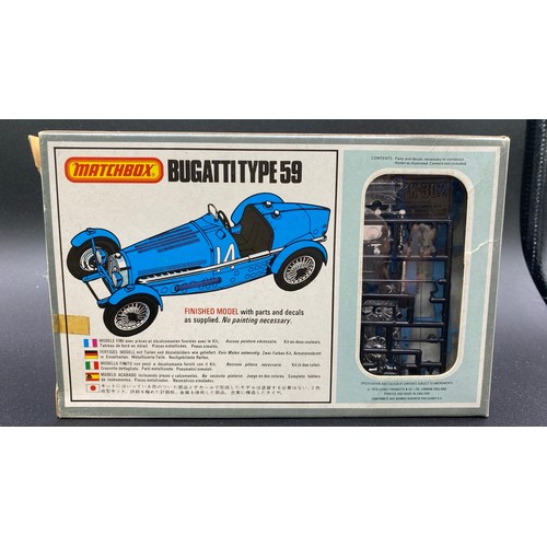 681 - 3 Boxed unbuilt kits - Two Matchbox and one Airfix. (G). (3). 800g.
Matchbox Aston Martin PK-301 1-3... 