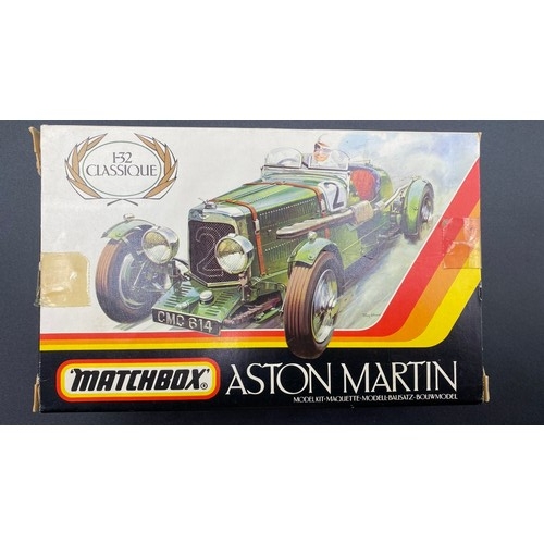 681 - 3 Boxed unbuilt kits - Two Matchbox and one Airfix. (G). (3). 800g.
Matchbox Aston Martin PK-301 1-3... 