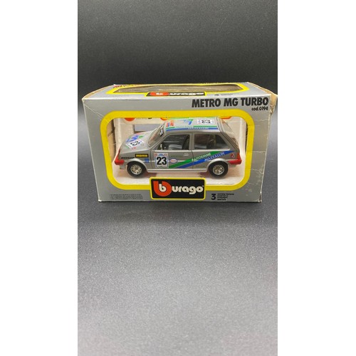 611 - High Fidelity Three Boxed and one unboxed Models.  (Cars VG, Boxes P). (4). 1900g.
Burago Renault 14... 