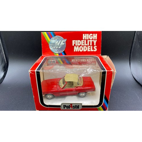 611 - High Fidelity Three Boxed and one unboxed Models.  (Cars VG, Boxes P). (4). 1900g.
Burago Renault 14... 