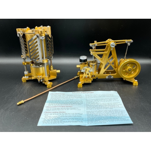 16 - Educational Stirling external combustion engine model, constructed kit - Very Good (1) 1600g