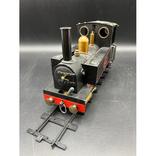 17 - Rare Mamod Steam Engine Locomotive SL1 Train finished in Black, with handmade wooden track box conta... 