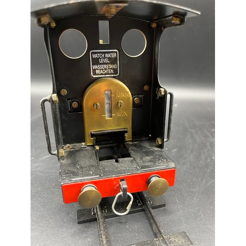 17 - Rare Mamod Steam Engine Locomotive SL1 Train finished in Black, with handmade wooden track box conta... 