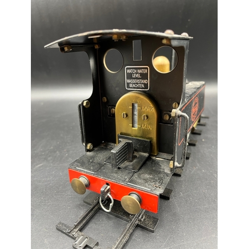 17 - Rare Mamod Steam Engine Locomotive SL1 Train finished in Black, with handmade wooden track box conta... 