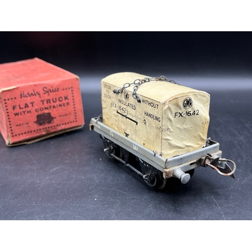 41 - 12 Hornby Meccano O Gauge Rolling-stock, includes LMS Green/White Hopper Wagon & Brake Van (G), No.1... 