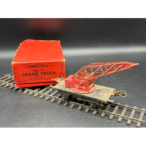 42 - Hornby Meccano O Gauge No.1 Crane Truck 42135 Type 3 Base SR 1948 'To Lift 10 Tons' in Good complete... 