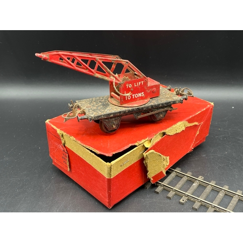 42 - Hornby Meccano O Gauge No.1 Crane Truck 42135 Type 3 Base SR 1948 'To Lift 10 Tons' in Good complete... 