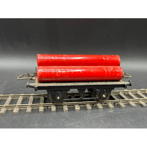 44 - 5 Hornby Meccano Gauge O UTLX 4739 Union Tank Car Co. Oil wagon, Shell Motor Spirit Tank wagon, Esso... 