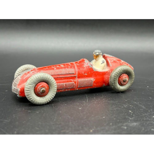 516 - Six Dinky Racing Cars, 23F Alfa-Romeo, 23G Cooper Bristol, 23H Ferrari, 23J HWM, 23K Talbot Lago, 23... 