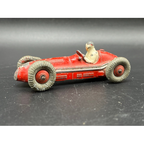 516 - Six Dinky Racing Cars, 23F Alfa-Romeo, 23G Cooper Bristol, 23H Ferrari, 23J HWM, 23K Talbot Lago, 23... 