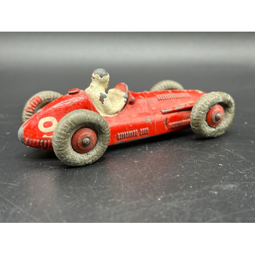 516 - Six Dinky Racing Cars, 23F Alfa-Romeo, 23G Cooper Bristol, 23H Ferrari, 23J HWM, 23K Talbot Lago, 23... 