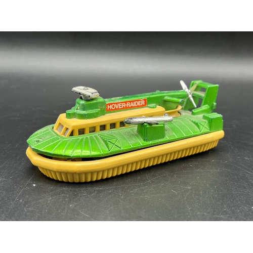 613 - Two Matchbox Battle Kings K-105 Hover Raider craft and Corgi Major Toys 1119 HDL Hovercraft SR-NI Du... 