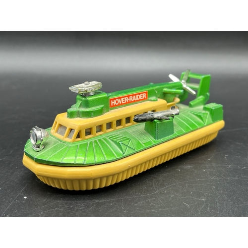 613 - Two Matchbox Battle Kings K-105 Hover Raider craft and Corgi Major Toys 1119 HDL Hovercraft SR-NI Du... 