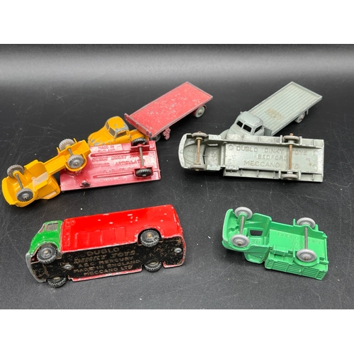 614 - 35 Dinky Dublo die-cast vehicles in original play-worn condition, just one taxi loose from chassis, ... 