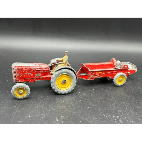 615 - 12 die-cast items mainly Dinky, includes SuperToys Barber-Greene Olding Elevator Loader with conveyo... 