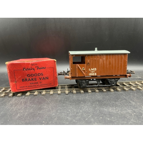 47 - 7 Hornby Gauge O Boxed Wagons, includes SR No.1 Milk Traffic Van with two churns and working doors, ... 