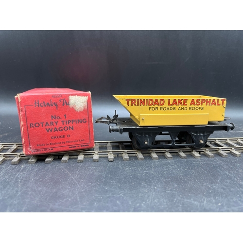 47 - 7 Hornby Gauge O Boxed Wagons, includes SR No.1 Milk Traffic Van with two churns and working doors, ... 