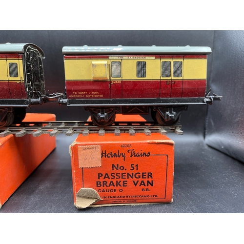 48 - Hornby Trains Rake of three No.51 Coaches marked 'The Bristolian', each boxed, Coach 1st Class, Coac... 