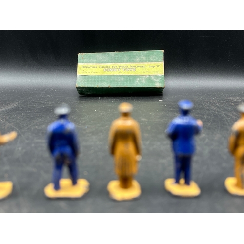 69 - Dinky Toys 'O' gauge Model Railways sets. Set No. 4 - Engineering Staff, Comprising 5 Figures in ori... 