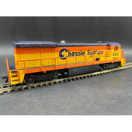 227 - Bachmann Plus B23-7 Diesel Chessie No.8238 item 31108, Tested Runner with Lights, also Mantua-Tyco C... 