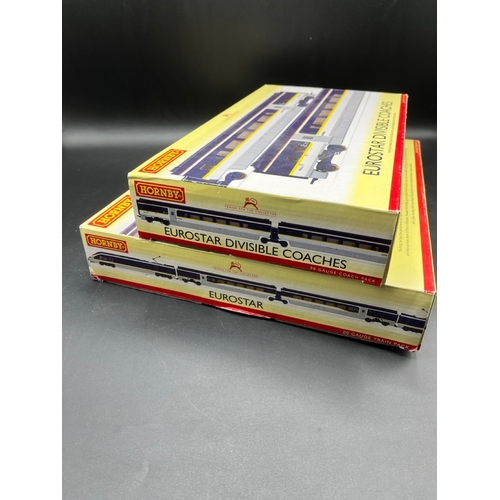 127 - Hornby Eurostar 5-car set, Tested Runner, consists of Hornby R3215 Eurostar Train Pack and R4580 Eur... 