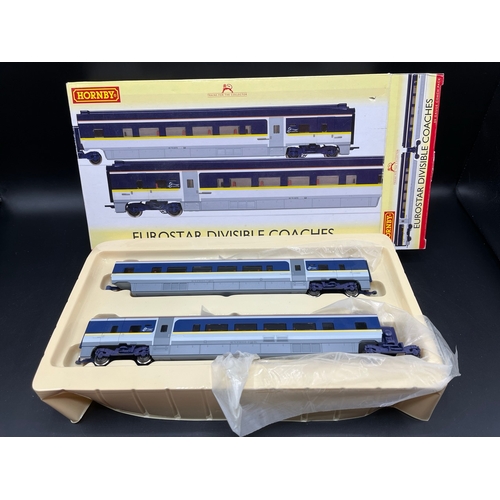 127 - Hornby Eurostar 5-car set, Tested Runner, consists of Hornby R3215 Eurostar Train Pack and R4580 Eur... 