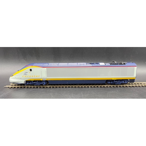 130 - Hornby R1071 Eurostar OO gauge Train Set, Tested Runner, Appears complete - Good, Box Fair (1) 2100g... 