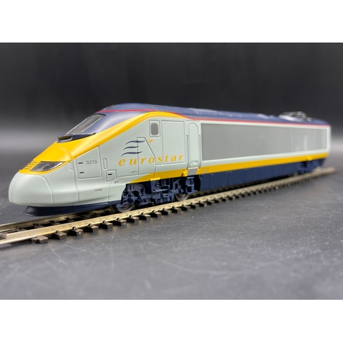 130 - Hornby R1071 Eurostar OO gauge Train Set, Tested Runner, Appears complete - Good, Box Fair (1) 2100g... 