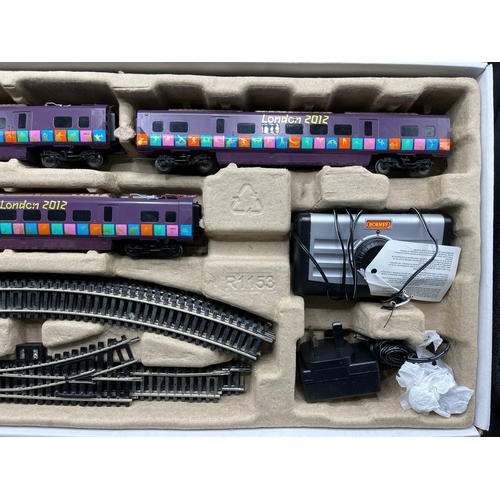 131 - Hornby R1153 London 2012 Train Set OO gauge, Tested Runner, Appears complete except for buffer stop ... 