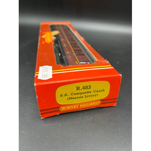 202 - 8 OO gauge Rolling-stock, includes Hornby R483 BR Composite Coach (Maroon Livery) boxed, Hornby R042... 