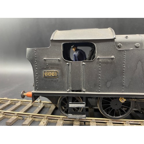 77 - O Gauge GWR 0.6.2 'Collett' tank locomotive No. 6661 in BR Black Livery. (1). G. 2000g
Scratch built... 