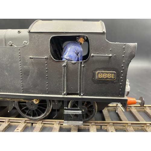 77 - O Gauge GWR 0.6.2 'Collett' tank locomotive No. 6661 in BR Black Livery. (1). G. 2000g
Scratch built... 