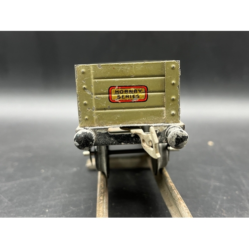 60 - 6 Hornby Meccano No.0 Open Wagons, includes 1929-30 SR and LMS, plus three further SR & LMS believed... 