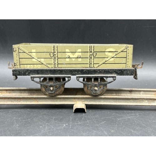 60 - 6 Hornby Meccano No.0 Open Wagons, includes 1929-30 SR and LMS, plus three further SR & LMS believed... 