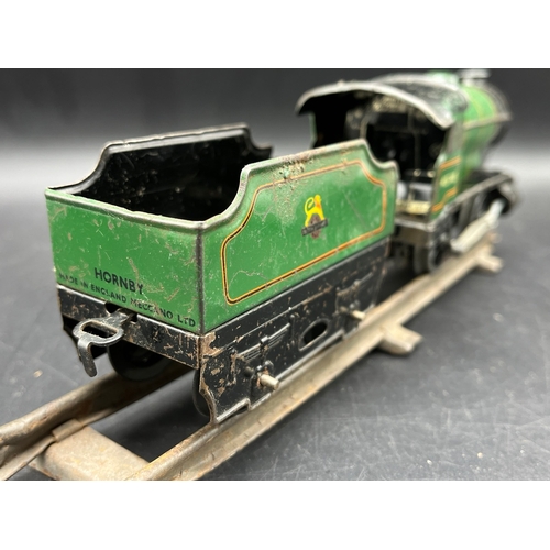 50 - Hornby Meccano 'O' gauge Type 30 Green #45746 Clockwork Loco and Tender - Fair (1) 400g