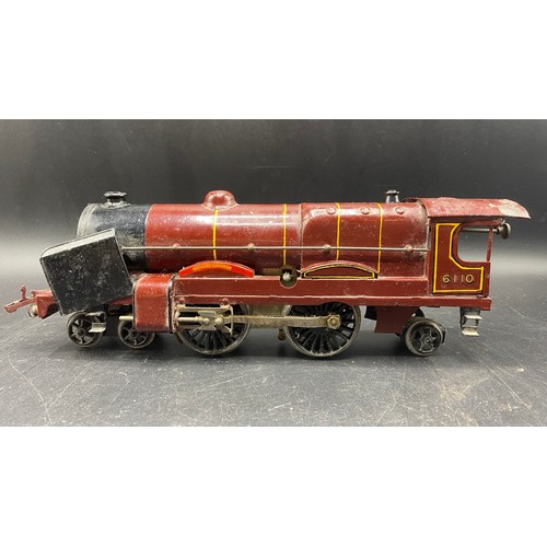 55 - A maroon 4-4-2 'Grenadier Guardsman' Gauge 0 Hornby LMS No.3 locomotive 6110 with 6-wheel tender, Cl... 