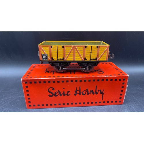 64 - A Loco & Seventeen French issue Hachette Reproductions 'Series Hornby' O gauge wagons and coaches, 8... 