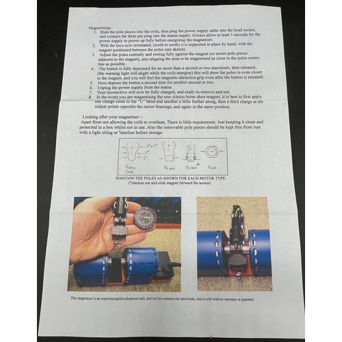 314 - Motor Magnet Magnetiser Hornby Dublo Triang Wrenn Scalextric Train Re-magnetiser, Appears complete w... 